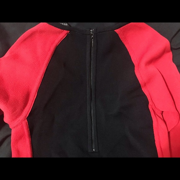 Guess Long Sleeve Colourblock Bandage Dress Size M - Picture 4 of 4